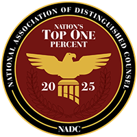 Top One Percent - National Association of Distinguished Counsel 2025